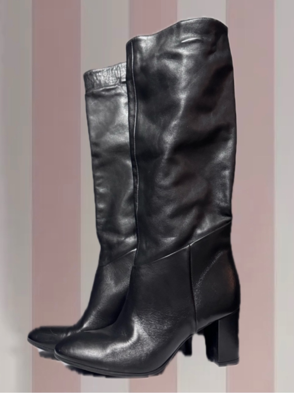Ateliers Black Leather Heeled Boots